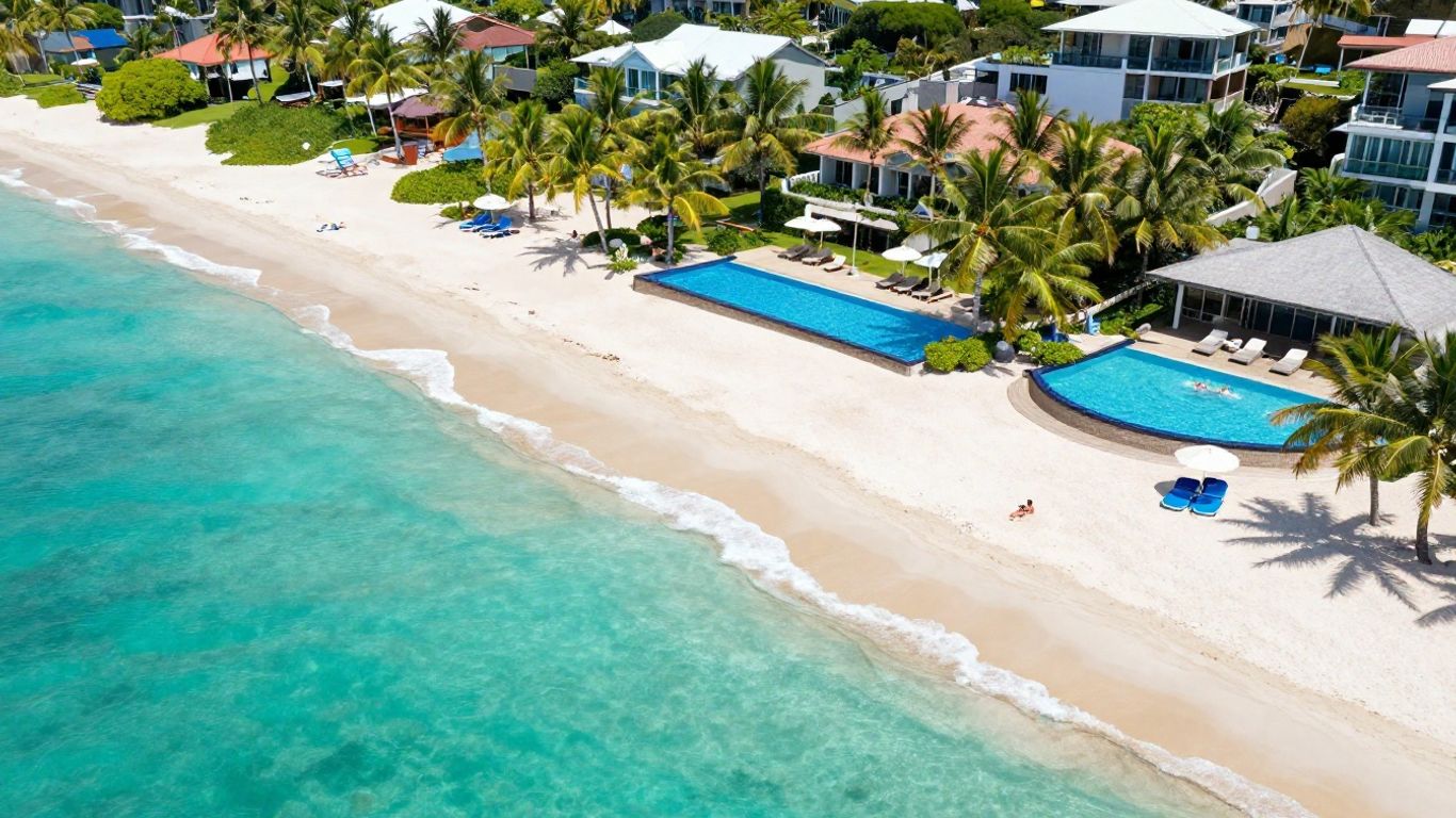 Family resort on Sunshine Coast with beach and pools.