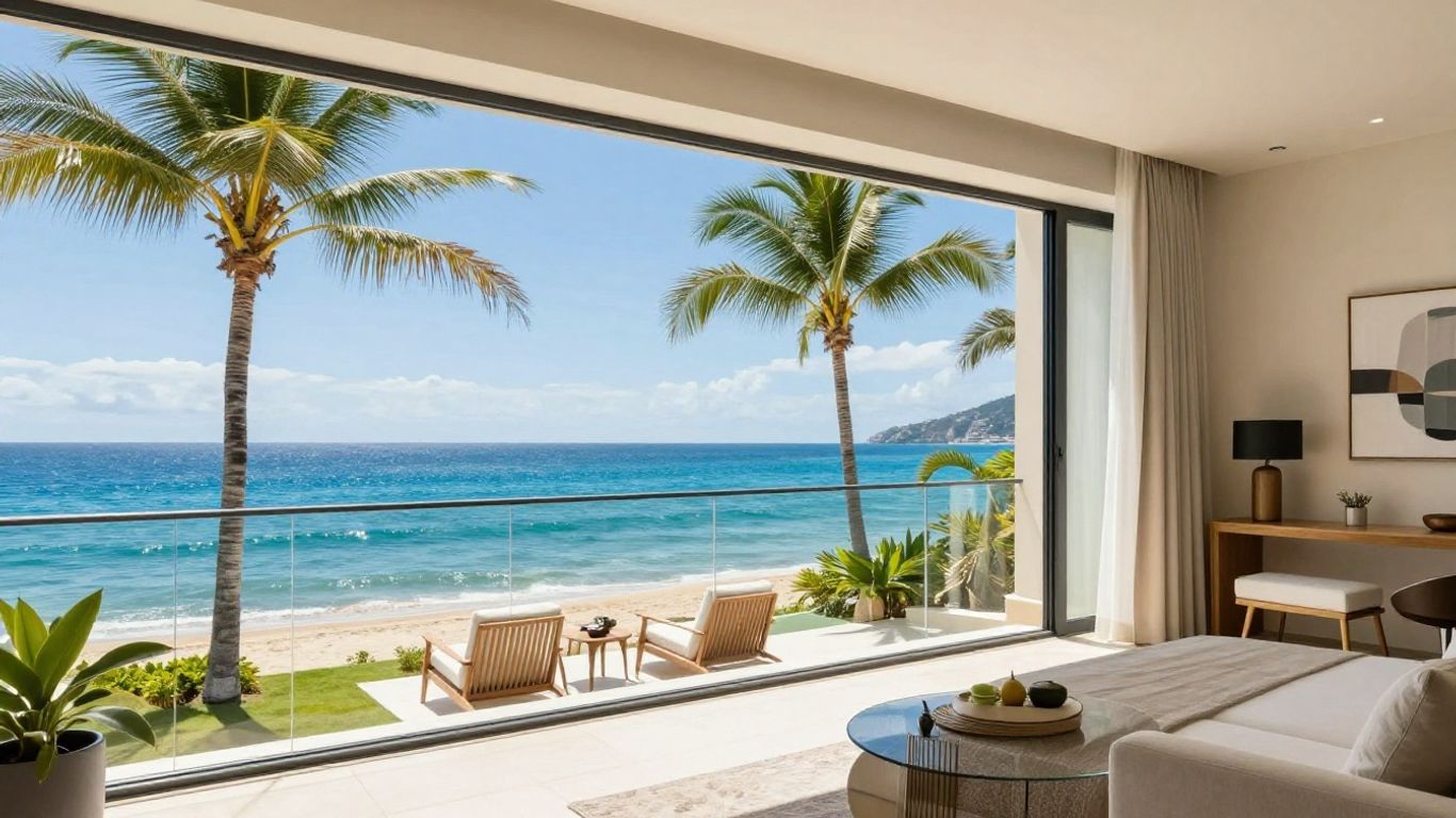 Gold Coast apartment balcony with ocean view