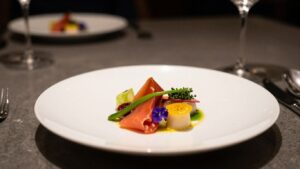 Elegant dining experience at Oak Charlotte restaurant.