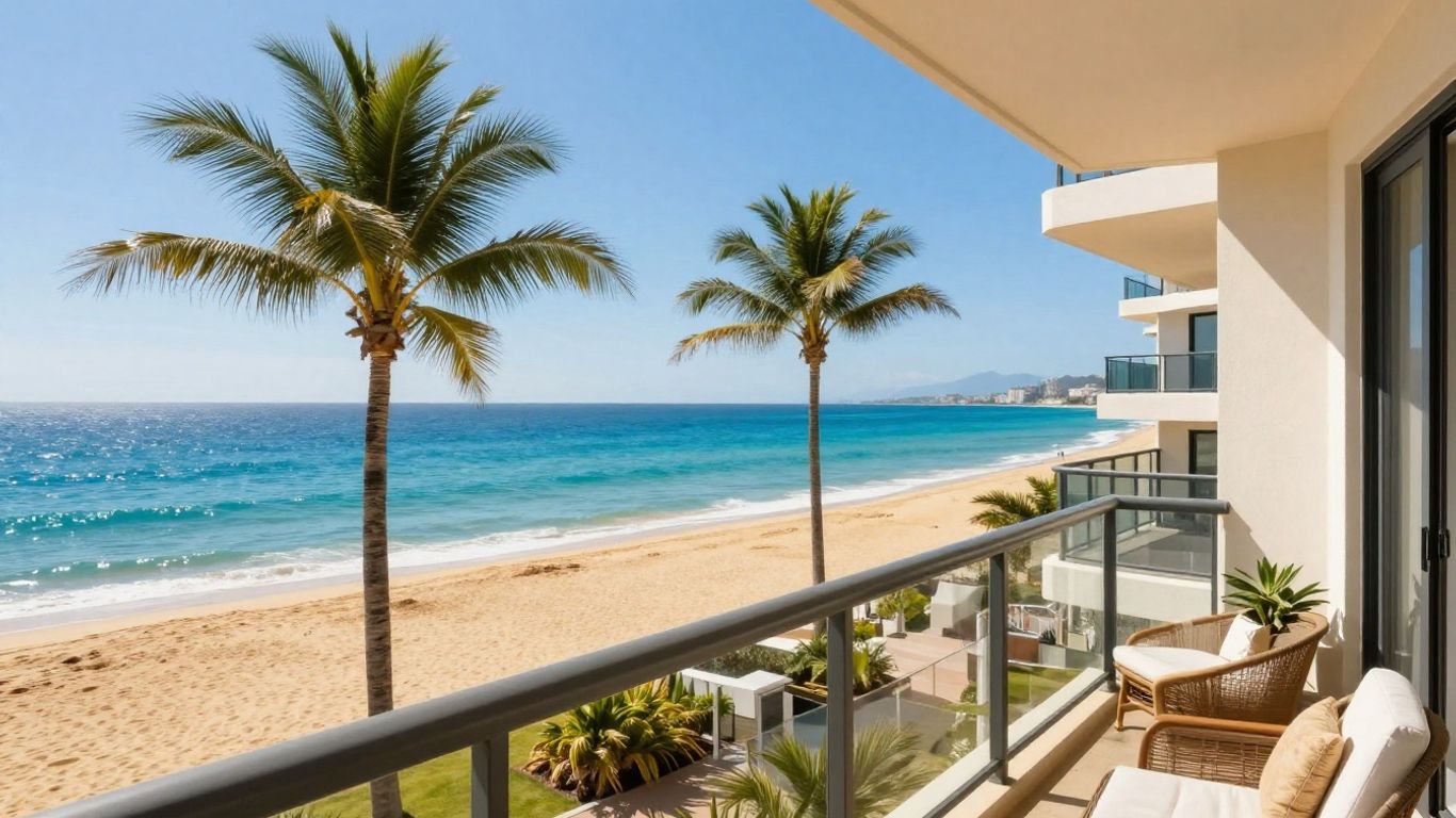 Gold Coast apartment balcony with ocean view
